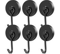 Crochet Aimanté Puissant Crochet Magnetique Frigo Noir Néodyme Pivotants Aimant Crochet Magnétique-pour Cuisine Torchon Tableau