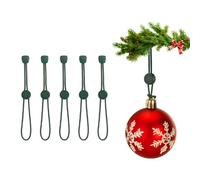 Crochet d'arbre de Noël, Crochet d'ornement de Noël antidérapants, Crochets de Boule de Noël réglable, Cintres pour Sapin de Noëls pour accrocher Petits et Grands Ornements Lourds (32, Vert)