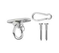 Crochet de balançoire et boulon à œil for hamac en acier inoxydable | For suspendre des hamacs, des balançoires, des sacs de boxe, du yoga(Silver-2,Self-tapping screws)