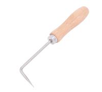 Crochet de couture de soudure, crochet de soudure à chaud de 6 mm avec poignée en bois testeur de couture aiguille pour film PVC TPO