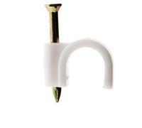 Zenitech - Lot de 100 crochets de fixation Ø5mm - Blanc Blanc G