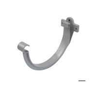 Crochet de gouttière plastique gris - NICOLL - LG33 - 1/2 ronde - Fixation des profilés de gouttière LG33 sur bandeau