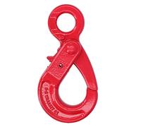 Crochet de Grue 1.12T, Crochet Coulissant en Acier Allié, Safty Lock Crochets de Levage de Sécurité à Verrouillage Automatique de Type œil pour Levage en Usine, Transport Portuaire,avec Loquet