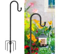 Crochet de jardin - Crochet standard - Décoration de jardin - Support réglable à 5 branches - 195 cm - Noir