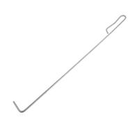 Crochet de Levage en Acier Inoxydable pour Panier de Skimmer de Piscine | Outil Compact Argenté, Format 51,50x4,50x0,60cm, pour Récupération Facile des Paniers