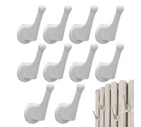 Crochet de Placard 10 Pièces Cintres Multifonctionnels de Rangement | Patères pour Radiateurs Ronds pour Maison Dortoir Hôtel Appartement Sac Manteau Vêtements