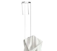 Crochet de porte allongé en acrylique transparent, crochet de porte de douche | Crochet de porte de salle de bain en acrylique sans perçage | Crochet de serviette transparent robuste et durable pour