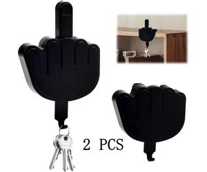 Crochet de Porte,Crochets Porte-clés Doigt D'honneur,Décoratifs de Geste de La Main Décor pour Porte,Mur,Couloir,Cadeau de Bureau