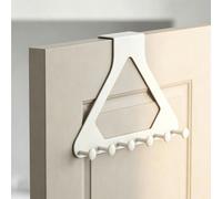 Crochet de porte triangle organisateur, solution de rangement sur la porte pour suspendre les vêtements, sacs, clés, chapeaux, manteaux, crochets en plastique ABS robuste pour chambre, salle de bain,
