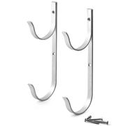 Crochet de poteau télescopique, 2 pièces, tuyaux sous vide portables, râteaux à feuilles, organisateur polyvalent en alliage d'aluminium, cintre de piscine K-1056B