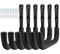 Crochet de rangement robuste pour garage, outils de jardinage, rangement, crochet utilitaire, support mural, crochet de garage pour suspendre des échelles, des chaises, des kayaks, des tuyaux (23,5 cm
