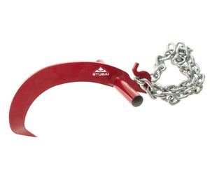 CROCHET DE RETOURNEMENT STUBAI avec chaîne | 260 mm | Outil forestier professionnel pour retourner et déplacer des grumes | Construction robuste en acier, pour différents diamètres de grumes | Manipul
