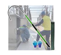 Crochet de sauvetage isolé haute tension de 3, 5, 6, 10 pieds, poteau/tige sauvetage électrique non conducteur, bâton traction du corps, outils défense sécurité(Green,1m/39.4in-10KV)