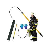 Crochet de sauvetage isolé haute tension portable 10-220 KV, outil de sécurité électrique de 3/5/6/10 pieds, poteau/tige en fibre de verre avec tête crochet 18"(Yellow,1m/3.3ft-10kv)