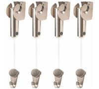 Crochet de suspension individuel Nylon TPS90 | Rotation à 90° | Supporte jusqu’à 15 kg | Réglable en hauteur | Fixation mur plafond ou sol | Cheville vis et crochet RM inclus