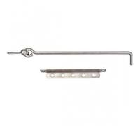 Crochet de volet à crémaillère en inox 316 L - Longeur 300 mm TORBEL