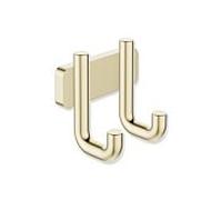 Crochet double Hewi série 480 480.90.00170CK, revêtement PVD, laiton brillant