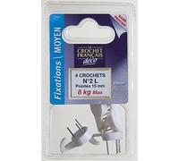 Crochet Francais - Crochet Special Beton Mm Pour Tenture Murale Sous Blister De
