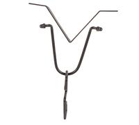 Crochet Métallique Noir pour Chaîne de Pluie pour Gouttière | Kit V pour Écoulement d’Eau, Fer, 1 Set, Usage Extérieur, Finition Soignée