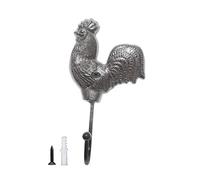 Crochet mural artistique en fer en forme de coq ou poule pour décoration élégante de la maison, du bureau, de l'entrée pour manteau, rangement à la maison