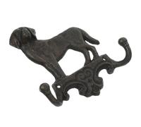 Crochet Mural Double en Fonte, Animal Décoratif Vintage pour Couloir | Surface Lisse sans Bavure, Supporte Plusieurs Objets, Style Maison de Campagne, pour Cour ou Entrée