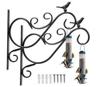 Crochet mural lot de 2 Crochet de plante extérieur 30cm fer crochet à lanterne support pour plante plantes suspendues lanterne