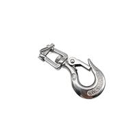 Crochet pivotant de Type Fourche en Acier Inoxydable 304, Crochet de Levage, Crochet de chaîne, Crochet Coulissant de Type Corne(Load Capacity 1000 kg)