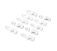 Crochet plastique WERKA PRO 4 mm blanc lot de 10