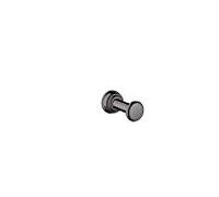 Crochet porte-serviettes Hansgrohe 42137330 en métal, fixation murale, chrome noir poli