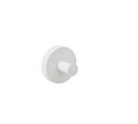 Crochet porte-serviettes Herzbach Deep White 23.819000.1.07 32 mm, montage mural, fixation dissimulée, blanc mat