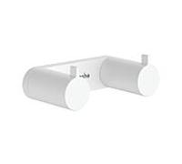 Crochet porte-serviettes mural hansgrohe AddStoris S 41785700, 2 crochets, blanc mat