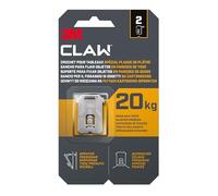 3M - Crochet pour tableaux Claw 3PH20-2WMR - Spécial plaque de plâtre - 20 kg - Lot de 2
