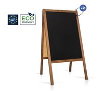 Crochet publicitaire double face en bois avec tableau 61x118 cm