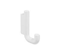 Hewi Série 480 crochet simple 480.90.00060DX revêtement par poudre blanc mat profond