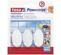 Crochet small ovale tesa Powerstrips® tesa 57533-00016-20 blanc 3 pc(s)