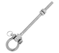 Crochet Suspendre pour Hamac de Plafond en Acier Inoxydable Lourd | Usage Multipurpose, Fixation Sécurisée, Détachable Facilement, Argenté, pour Sangles Suspendues et Équipement de Boxe