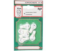 Crochet tableau béton - lot de 6 - 30 mm