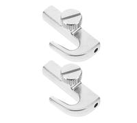 Crochet Tableau Suspendu Réglable en Acier Inoxydable Argenté 2pcs