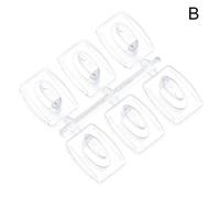 Crochet Transparent Amovible De Petite Taille 6/20 Pièces, Support Adhésif Solide Sans Couture Pour Cuisine, Porte-Clé Mural De Chambre À Coucher, Outils De Cintre En Plastique