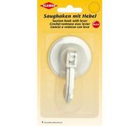 Crochet ventouse, plastique, blanc