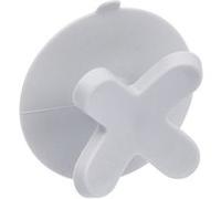 crochet ventouse plastique vitamine gris clair Gris G