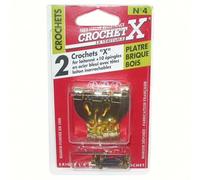 Crochet X N°2 - avec aiguilles - lot de 8