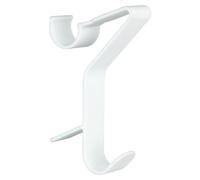 Crochets à serviettes ronds Flexi Blanc, lot de 3 – Lot de 3 crochets à serviettes pour radiateurs de salle de bains, plastique (ABS), 2,5 x 13 x 8,8 cm, blanc