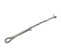 Crochets à viande pour griller, BBQ Food Flipper 13, 8 pouces de longueur en acier inoxydable Crochet à viande Flipper Accessoires de barbecue Crochets faciles nettoyer pour la cuisson au grill, Sty