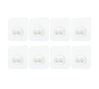 Crochets adhésifs pour murs - Crochets adhésifs haute résistance pour montage mural, porte-clés transparent 8 pour porte, chambre, cuisine, maison, extérieur