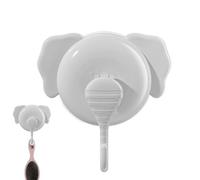 Crochets de douche à ventouse Motif éléphant Résistant à la rouille et à | Crochet porte-peignoir de bain pour mur de douche, salle de bain, porte en verre, fenêtre