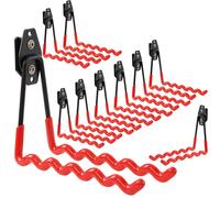 Crochets de fixation, lot de 10 - Crochets pour coffret à outils - 19 cm - Pour garage et câbles - Charge maximale : 25 kg