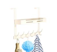 Crochets De Porte, Organisateur De Suspension Robuste Et Sans Perçage À 2 C | Cintre Robuste Antirouille Sans Perçage À 2 , 4.1-4.5cm, Sur Les Crochets De Porte, Organisateur De Porte De Placard,