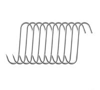 Crochets de pour suspension Acier 15cm Ensemble 10 pour Bœuf Porc Poulet - Usage BBQ et Jardin