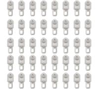 Crochets de rideau - Lot de 50 - Blanc - Transport silencieux - Pour rail de plafond